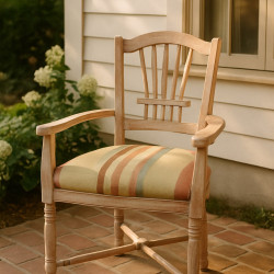 Conjunto 6 cadeiras encarnado/ esbranquiçado